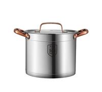 COOKER KING Marmite à soupe domestique pour cuire du porridge marmite haute en acier inoxydable 304 22 cm