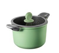 COOKER KING Marmite multifonction en pierre de Maifan antiadhésive - 22 cm