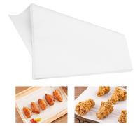 COOKER KING Papier pour barbecue Papier pour barbecue Papier absorbant l'huile Barbecue Spécial Commercial Ménage Four Plaque de cuisson Tapis Papier Papier graissé en silicone 50 pièces