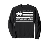 Cookie Baker Chocolate Chip Cookies Baking Drapeau américain Sweatshirt