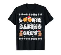 Cookie Baking Crew Gingerbread pour Hommes avec Chapeaux de Noël T-Shirt