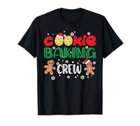 Cookie Baking Crew Gingerbread pour Hommes avec Chapeaux de Noël T-Shirt