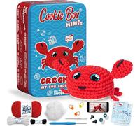 Cookie Box Kit Crochet Amigurumi, Box Crochet Debutant | Kit de crochet pour débutant, Coffret Cadeau, Instructions Imprimees Et Tutoriel Video, Crabe Eugene