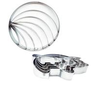 Cookie Cutter - Acier inoxydable 25 cm, Cutter, Fondant Cutters | Two Sided Design, Finish, Baking Molds For Cake Decorating, Pastry Shaping, Cookie Making, Craft Baking