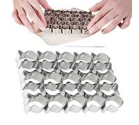 Cookie Cutter - Stainless Steel Non-Stick Dough Maker | Baking Cracker Multifunctional Fondant Making Tool | for Cheese Toast Snacks Treats, 25 Fish-Shaped Molds with Mini Cleaning Brush
