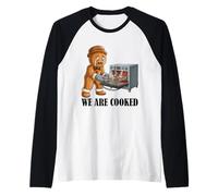 Cookie de Noël Humoristique en Forme de Bonhomme en Pain d'épice We are Cooked Manche Raglan