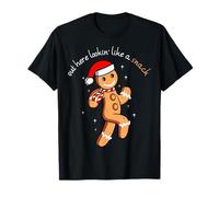 Cookie en Pain d'épice Dehors Ici ressemblant à Une collation de Noël drôle T-Shirt