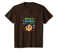Cookie Intelligent en pré-Maternelle : réalisation éducative Mignonne T-Shirt, Enfant, Marron, 8 Ans