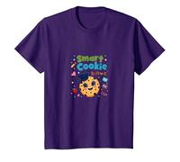 Cookie Intelligent en pré-Maternelle : réalisation éducative Mignonne T-Shirt, Enfant, Violet, 10 Ans