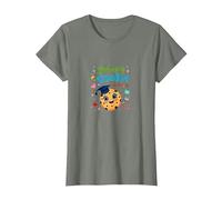Cookie Intelligent en pré-Maternelle : réalisation éducative Mignonne T-Shirt, Femme, Vert Kaki chiné, XL