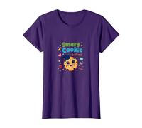 Cookie Intelligent en pré-Maternelle : réalisation éducative Mignonne T-Shirt, Femme, Violet, L