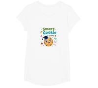 Cookie Intelligent en pré-Maternelle : réalisation éducative Mignonne T-Shirt, Fille, Blanc, L