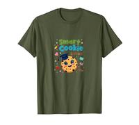 Cookie Intelligent en pré-Maternelle : réalisation éducative Mignonne T-Shirt, Homme, Olive, M