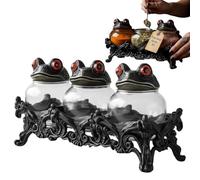 Cookie Jar - 7.87in Storage, Glass Design, Gothic Apothecary Seasoning Jar With Transparent Build Keeps Salt Sugar Candy And Spices Fresh While Adding Style To Counters Cabinets Apartments Or Camping