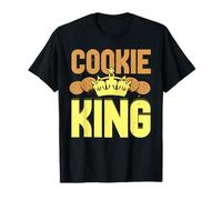 Cookie King Lover Plaque de cuisson humoristique pour garçons et hommes T-Shirt