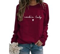 Cookie Lady Sweatshirt, Cookie Lover Pullovers, Cookie Dealer Baker Gift Ideas Funny Baking Sweatshirt for Women