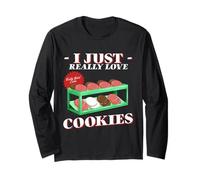 Cookie Lover I Just Really Love Cookies Pastry Chef Baker Manche Longue