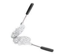 Cookie Maker Lot de 2 moules à biscuits en alliage d'aluminium 9 trous Petit gaufrier Mini