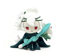 Cookie-Run Kingdom Peluche enchantée Lys Blanc, Figurine en Peluche Douce avec bâton Floral et Cape, Joli Jouet en Peluche à Collectionner for Les Fans d'aventures fantastiques