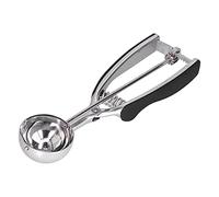 Cookie Scoop Stainless Steel | Manual Ice Cream Scooper for Ideal Spheres | Kitchen Tool for Cookies/Fruits/Desserts | Sturdy & Portable (J10190P 39mm)