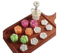 Cookie Timbres Lune Moule à Cake avec 50 g 6 tampons, épaisseur réglable de Noël Cookie Press Décoration DIY par Pression de la Main Cutter Moule à Cake