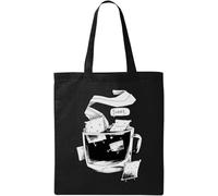 Cookies and Tea Sweet Sac fourre-tout en coton écologique Noir, Noir , Taille unique