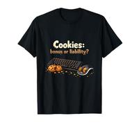 Cookies Bonus ou Responsabilité Programmeur Humour Design T-Shirt