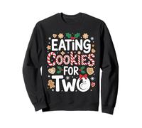 Cookies de Noël Amusants pour Deux grossesses Sweatshirt