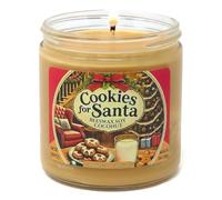 Cookies for Santa Bougie en pot de 414 g - Fabriquée avec de la cire d'abeille, de la noix de coco et du soja - Fabriquée à la main aux États-Unis - Candeo Candle - Noël
