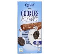 Cookies & Milk Chocolat - Chocolat au lait fourré aux éclats de cookies pour une pause croustillante - Compatible avec Choceur - 200g