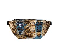 Cookies Nourriture Chocolat Chips Biscuits Imprimé Grand Sac de Ceinture de Sport en Plein air, Sac à Bandoulière Fanny Pack pour Femmes Hommes Voyage Entraînement Taille Pack Sac