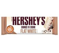 Cookies'n'Creme Flat White - Bonbons américains chocolat blanc avec éclats de cookies, idéaux pour le plaisir gourmand quotidien - Compatible avec Hershey's - 100g