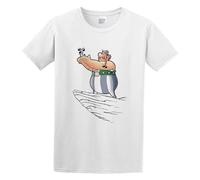 cookietong Asterix and Obelix O Neck Men T Shirt Swhite M