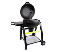 Cook'in garden, Barbecue Charbon de Bois, Tonino 60, Système d'Easy Lighting & récupérateur de cendres, Capot avec ventilation & thermomètre intégré, 2 roues renforcées et sa poignée