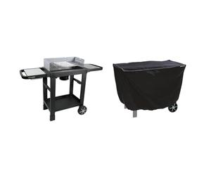 Cook'in garden, Barbecue Charbon ou Bois Easy 60, Allumage Facile et Rapide, Montage sans Vis & Housse de protection pour Barbecue - Toutes marques - Déperlante - Imperméable