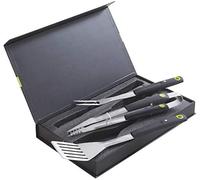 Cook'in Garden Coffret d'Ustensiles Aimantés - Modèle AC170 - 3 Pièces - Spatule, Fourchette et Pince - Dimensions L47 x l26 x 5,5H centimètres