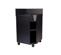 Cook'in garden - Desserte en Angle Burn - Chariot avec Plan de Travail Compatible Barbecue, Desserte & Evier Burn, Meuble sur roulettes Facile à Déplacer, Grand Espace de Rangement, Noir