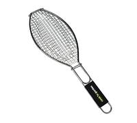 Cook'in Garden - Grille Barbecue Spéciale Poisson, Dimensions 15 x 31 cm, Acier Galvanisé Résistant, Manche Soft Touch Ergonomique, Compatible Multi-Marques