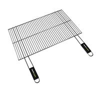 Cook'in Garden - Grille pour barbecue - 67 x 40 cm - Acier chromé | Résistante aux Hautes Températures et Flammes, Manche Soft Touch Confortable, Compatible Multi-Marques