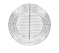 Cook'in garden - Grille Ronde Recoupable pour Barbecue en Acier Chromé - Résistante aux Flammes et Hautes Températures - Diamètre 55 cm ou 37 cm (Recoupée)