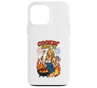 Cookin Since 76 Funny 4th of July Chemise patriotique BBQ Coque pour iPhone 13 Pro Max