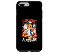Cookin Since 76 Funny 4th of July Chemise patriotique BBQ Coque pour iPhone 7 Plus/8 Plus