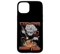 Cooking Anime Flair Chibi Chef Noodle Toss Meme Coque pour iPhone 15 Plus