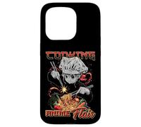 Cooking Anime Flair Chibi Chef Noodle Toss Meme Coque pour iPhone 15 Pro