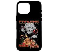 Cooking Anime Flair Chibi Chef Noodle Toss Meme Coque pour iPhone 16 Pro Max