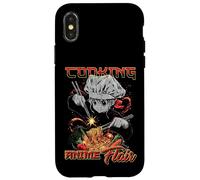 Cooking Anime Flair Chibi Chef Noodle Toss Meme Coque pour iPhone X/XS