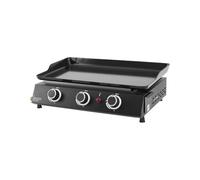 COOKING BOX BY FAVEX - Plancha gaz Alma 3 feux - Plaque en acier émaillé - 3 brûleurs - Piezo mécanique - Puissance 7,2 kW - Surface de cuisson 61 x 34 cm - Tiroir graisses - Jusqu'à 8 convives