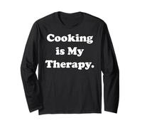 Cooking Is My Therapy Enthusiast Quote Manche Longue