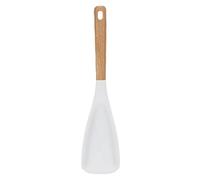 Cooking Spoon - Nonstick Cooking Spatula | Silicone Heat-Resistant Scraper - Ergonomic Wood Handle Spatula for Non-Stick Pans Baking Stirring Serving and Flipping