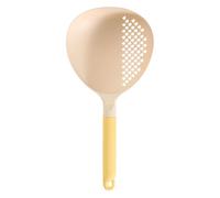 Cooking Spoons, Silicone Handle Large Ladle, Perforated Soup Spoons Kitchen Utensils for Serving Noodle, Pâtes, Dumplings, Fruit, Vegetable, Soup, Ideal for Restaurant, Apartment, Dorm